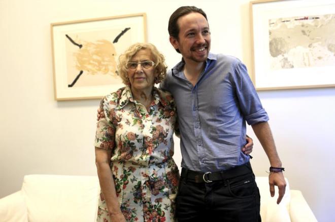 Carmena critica la política que practica Pablo Iglesias