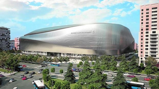 El nuevo estadio Santiago Bernabéu en marcha